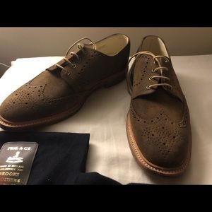 Brooks brothers peal & co suede wingtips size 12D